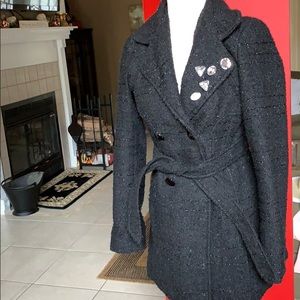 BKE black coat ! Versatile and warm ! Well loved !